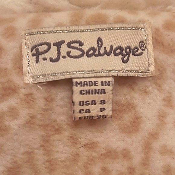 P.J. Salvage Cream Faux Fur Coat - Picture 6 of 7